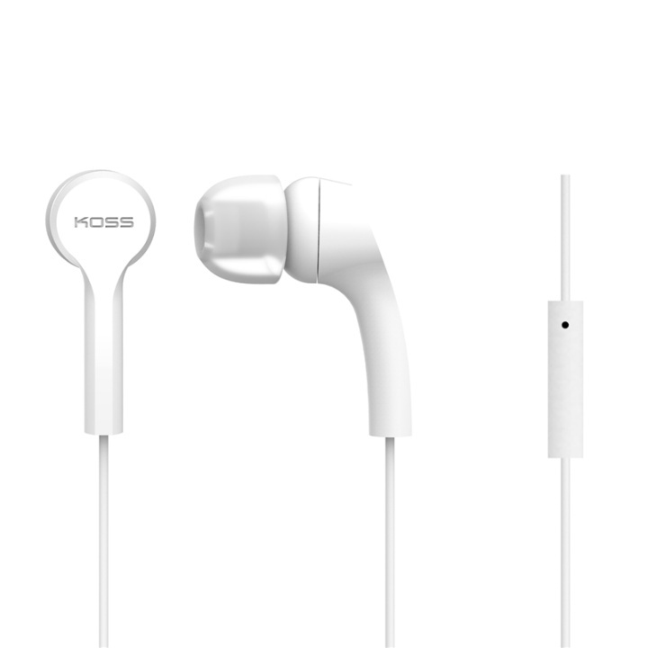 Koss Earphones KEB9iW White In-Ear with one touch mic in de groep HOME ELECTRONICS / Audio & Beeld / Koptelefoon & Accessoires / Koptelefoon bij TP E-commerce Nordic AB (38-39014)