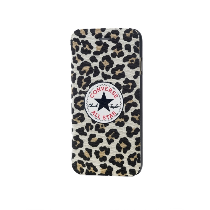 CONVERSE Mobilfodral Canvas iPhone 6/6S Leopard in de groep SMARTPHONE & TABLETS / Mobielbescherming / Apple / iPhone 6/6S / Wallet Case bij TP E-commerce Nordic AB (38-39071)