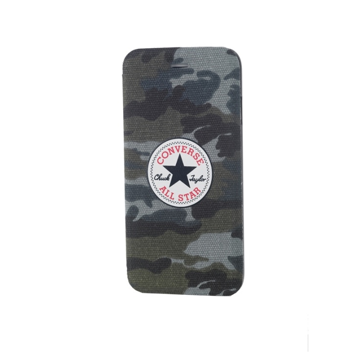 CONVERSE Mobilfodral Canvas iPhone 6/6S Camo in de groep SMARTPHONE & TABLETS / Mobielbescherming / Apple / iPhone 6/6S / Wallet Case bij TP E-commerce Nordic AB (38-39073)