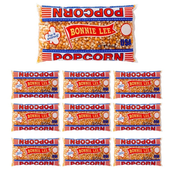 Bonnie Lee Popcorn, Opoppade, 500 g x 10-pack in de groep SPORT, VRIJE TIJD & HOBBY / Leuke dingen / Snoep bij TP E-commerce Nordic AB (38-39356PKT)