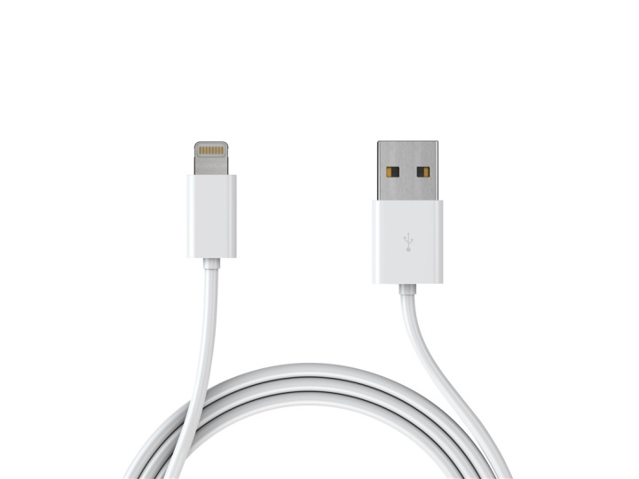 Extra kwaliteit USB-kabel voor iPhone en iPad, 1 meter (wit) in de groep SMARTPHONE & TABLETS / Opladers & Kabels / Kabels / Kabels Lightning bij TP E-commerce Nordic AB (38-39379)
