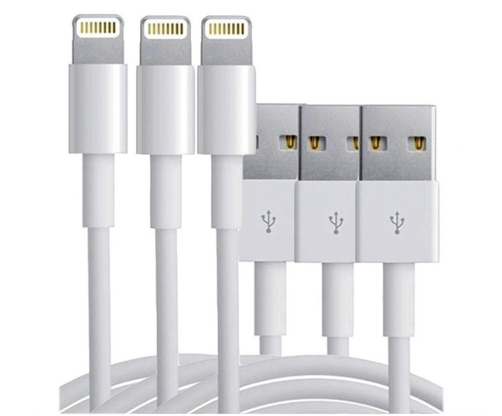 Extra hoogwaardige USB-kabels voor iPhone en iPad, 1 meter (3-pak) in de groep SMARTPHONE & TABLETS / Opladers & Kabels / Kabels / Kabels Lightning bij TP E-commerce Nordic AB (38-39380)