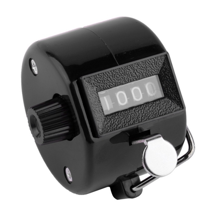 Handcalculator met viercijferig telsysteem, Zwart in de groep HUISHOUDEN & TUIN / Horloges & Tellers / Tellers bij TP E-commerce Nordic AB (38-39641)
