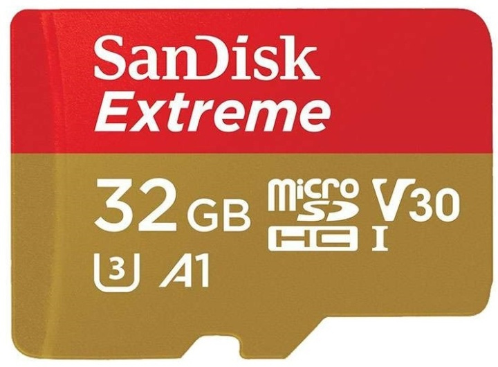 SanDisk MicroSDHC Extreme 32GB A1 100mb/s Uhs-I in de groep HOME ELECTRONICS / Opslagmedia / Geheugenkaarten / MicroSD/HC/XC bij TP E-commerce Nordic AB (38-39788)