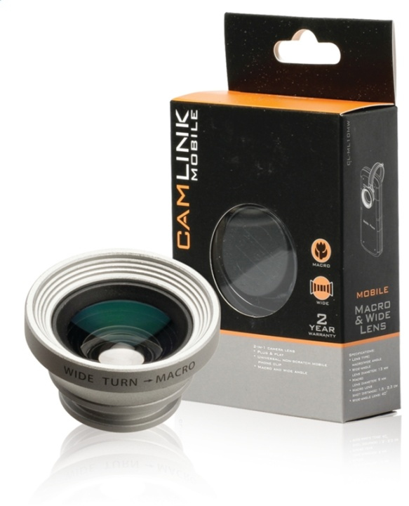 Camlink Mobiele Telefoon Lens Macro / Wide Angle in de groep SMARTPHONE & TABLETS / Overige accessoires / Overige bij TP E-commerce Nordic AB (38-40184)