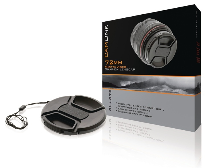 Camlink Snap-On Lensdop | 72 mm in de groep HOME ELECTRONICS / Foto & Video / Fotoapparatuur / Overige bij TP E-commerce Nordic AB (38-40300)