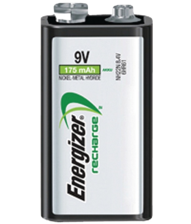 Energizer Oplaadbare NiMH-Batterij E-Block | 8.4 V DC | 175 mAh | Voorgeladen | 1-Blister | 6HR61 in de groep HOME ELECTRONICS / Batterijen & Opladers / Oplaadbare batterijen / Overigen bij TP E-commerce Nordic AB (38-40449)