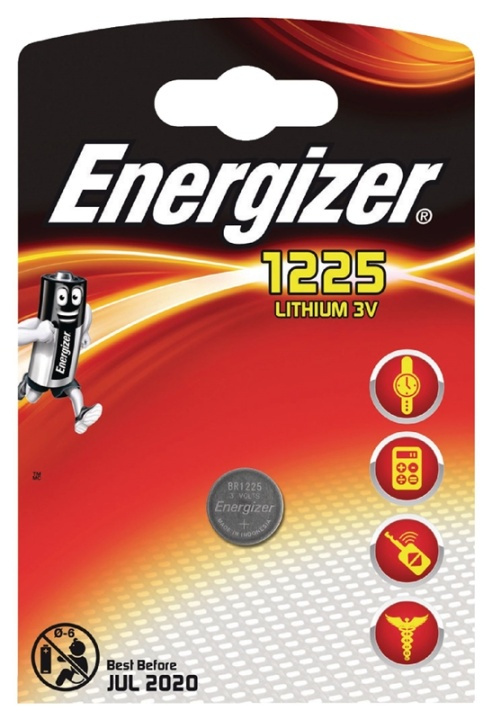 Energizer Lithium Knoopcel Batterij BR1225 | 3 V | 1-Blister in de groep HOME ELECTRONICS / Batterijen & Opladers / Batterijen / Knoopcel bij TP E-commerce Nordic AB (38-40451)