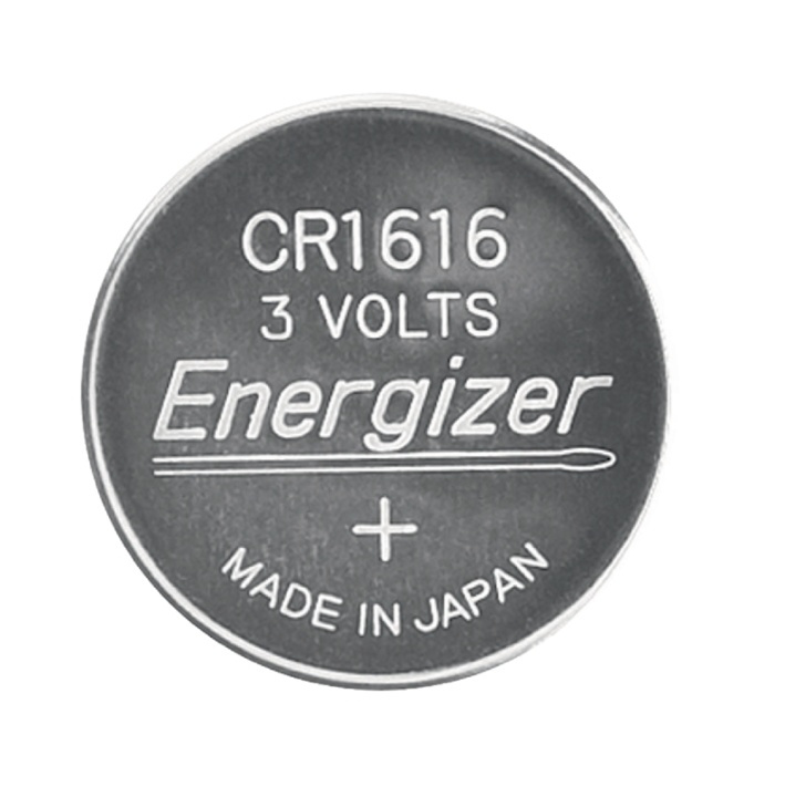 Energizer Lithium-Knoopcelbatterij CR1616 | 3 V DC | 60 mAh | 1-Blister | Zilver in de groep HOME ELECTRONICS / Batterijen & Opladers / Batterijen / Knoopcel bij TP E-commerce Nordic AB (38-40463)