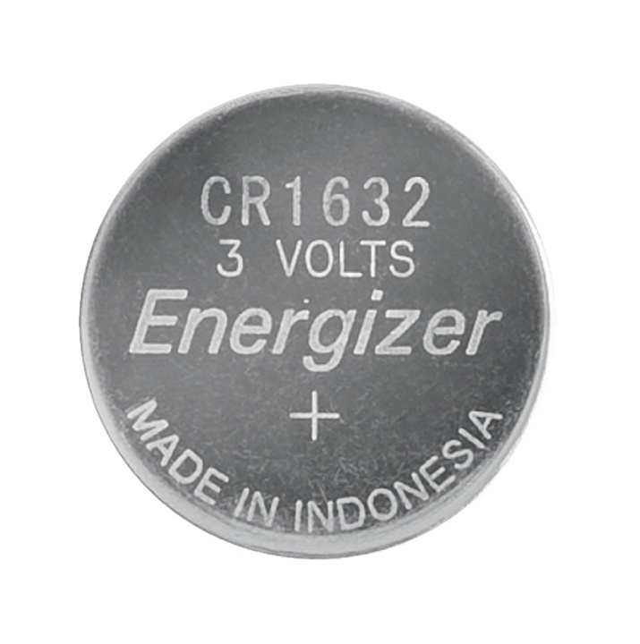 Energizer Lithium knoopcel batterij CR1632 | 3 V DC | 130 mAh | Voorgeladen | 1-Blister | Verschillende apparaten | Zilver in de groep HOME ELECTRONICS / Batterijen & Opladers / Batterijen / Knoopcel bij TP E-commerce Nordic AB (38-40465)