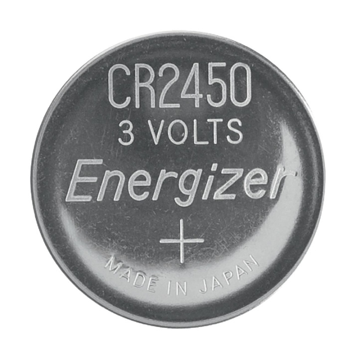 Energizer Lithium-Knoopcelbatterij CR2450 | 3 V DC | 620 mAh | 2-Blister | Zilver in de groep HOME ELECTRONICS / Batterijen & Opladers / Batterijen / Knoopcel bij TP E-commerce Nordic AB (38-40473)