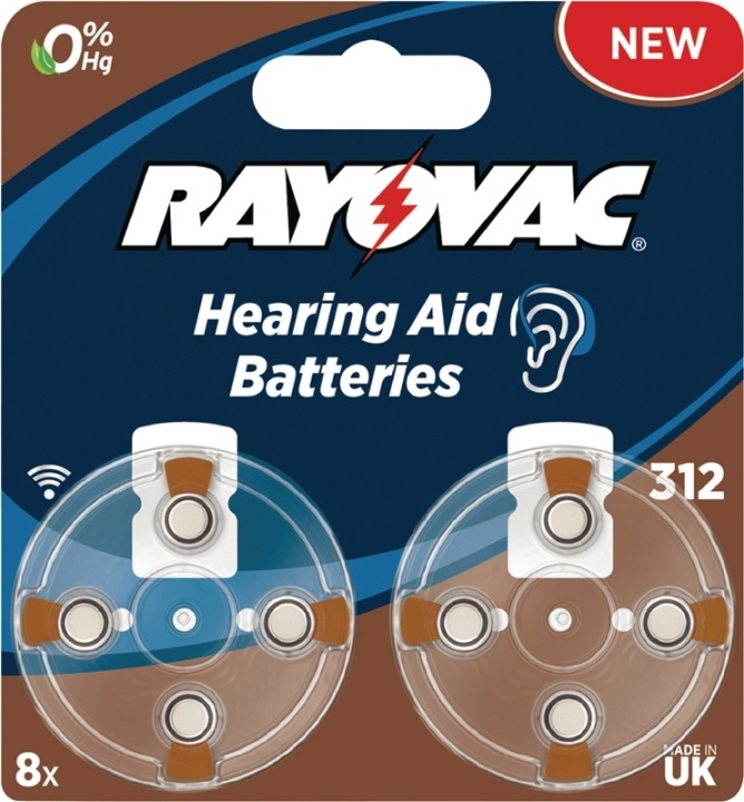 Rayovac Zinc-Air Batterij PR41 1.4 V 8-Blister in de groep HOME ELECTRONICS / Batterijen & Opladers / Batterijen / Gehoorbatterijen bij TP E-commerce Nordic AB (38-41616)