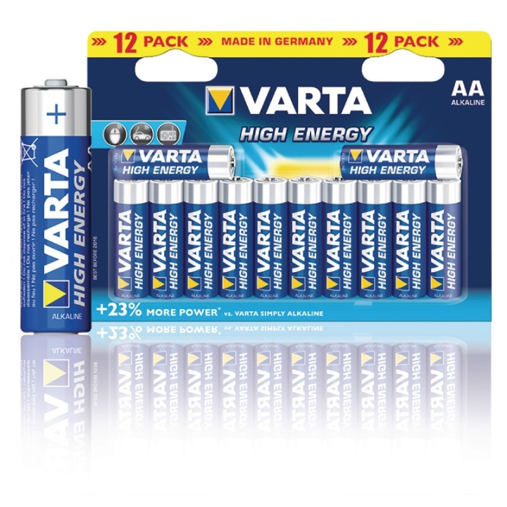 Varta Alkaline-Batterij AA | 1.5 V DC | 12-Blister in de groep HOME ELECTRONICS / Batterijen & Opladers / Batterijen / Batterijen voor hoortoestellen bij TP E-commerce Nordic AB (38-41915)