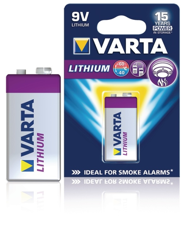 Varta Lithium Batterij 9V | 1200 mAh | 1-Blister in de groep HOME ELECTRONICS / Batterijen & Opladers / Batterijen / Knoopcel bij TP E-commerce Nordic AB (38-41957)