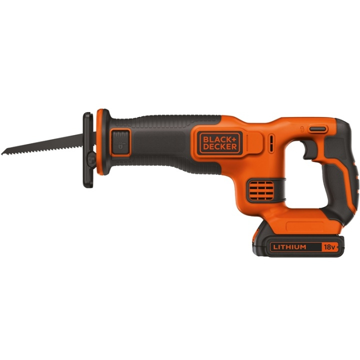 Black & Decker Pendelsticksåg 18V, 2Ah Batt in de groep HUISHOUDEN & TUIN / Gereedschap / Zagen bij TP E-commerce Nordic AB (38-42634)