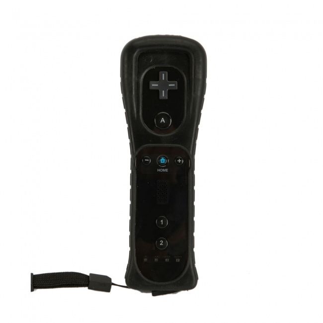 Remote till Wii/Wii U, Svart in de groep HOME ELECTRONICS / Spelconsoles en accessoires / Nintendo Wii bij TP E-commerce Nordic AB (38-4336)
