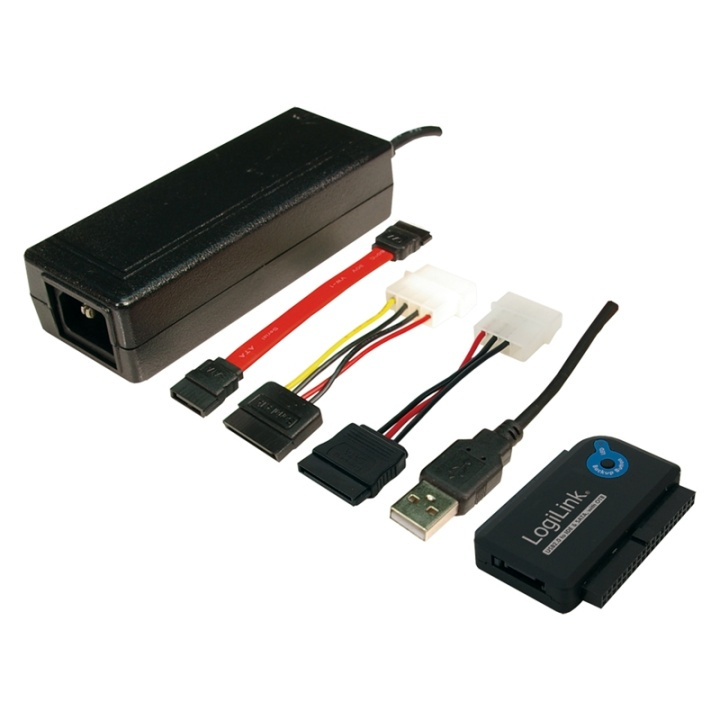 LogiLink USB 2.0 -> SATA + IDE 3,5/3,2 in de groep COMPUTERS & RANDAPPARATUUR / Computerkabels / USB / USB-A / Adapters bij TP E-commerce Nordic AB (38-43821)