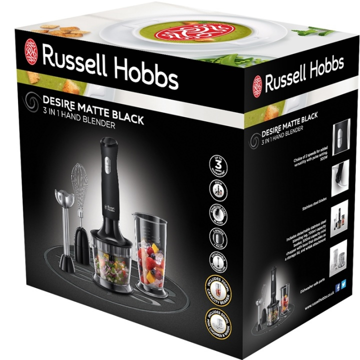 Russell Hobbs Stavmixer 24702-56 Black 3in1 in de groep HUISHOUDEN & TUIN / Huishoudelijke apparaten / Keukentools & -apparatuur / Staafmixers bij TP E-commerce Nordic AB (38-46044)