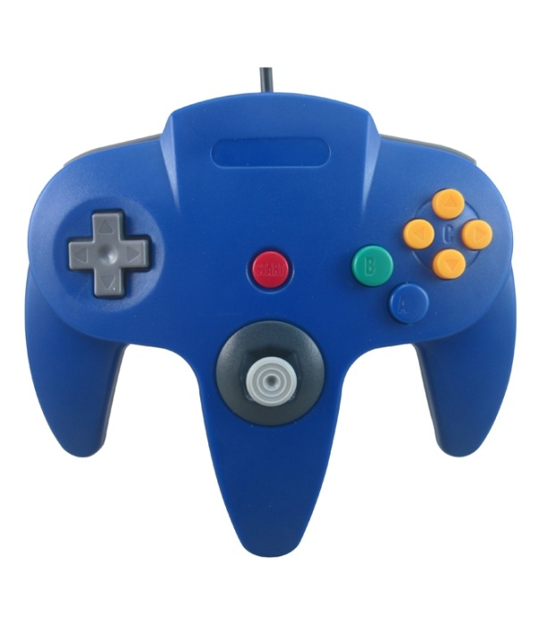 Handkontroll till Nintendo 64 (Blå) in de groep HOME ELECTRONICS / Spelconsoles en accessoires / Nintendo 64 bij TP E-commerce Nordic AB (38-4672)