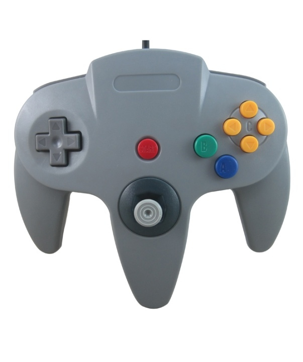 Handkontroll till Nintendo 64 (Grå) in de groep HOME ELECTRONICS / Spelconsoles en accessoires / Nintendo 64 bij TP E-commerce Nordic AB (38-4673)