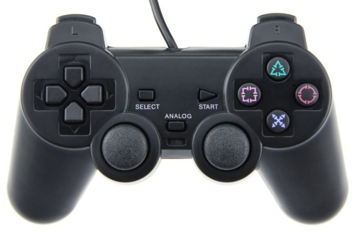Handcontroller voor Playstation 2 (Zwart) in de groep HOME ELECTRONICS / Spelconsoles en accessoires / Sony PlayStation 2 bij TP E-commerce Nordic AB (38-4677)