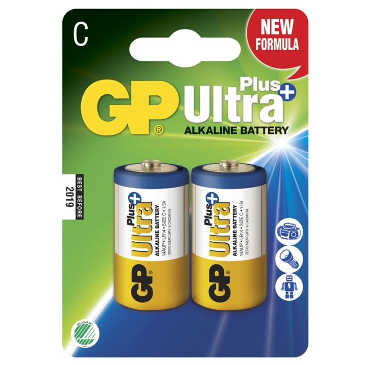 GP Ultra Plus Alkaline C LR14 2-p in de groep HOME ELECTRONICS / Batterijen & Opladers / Batterijen / Overigen bij TP E-commerce Nordic AB (38-46984)