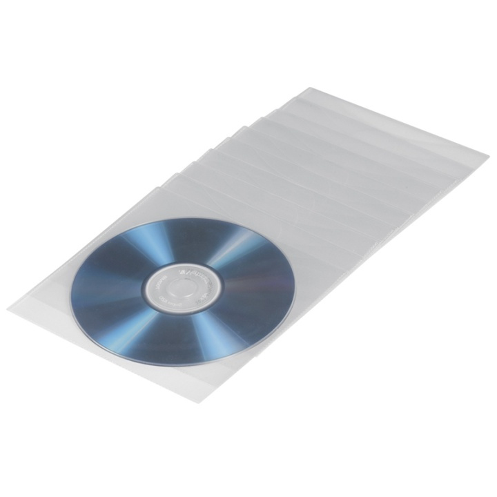 CD/DVD Protective Sleeves 50, transparent in de groep HOME ELECTRONICS / Opslagmedia / CD/DVD/BD-schijven / Cd/dvd-opslag bij TP E-commerce Nordic AB (38-47287)