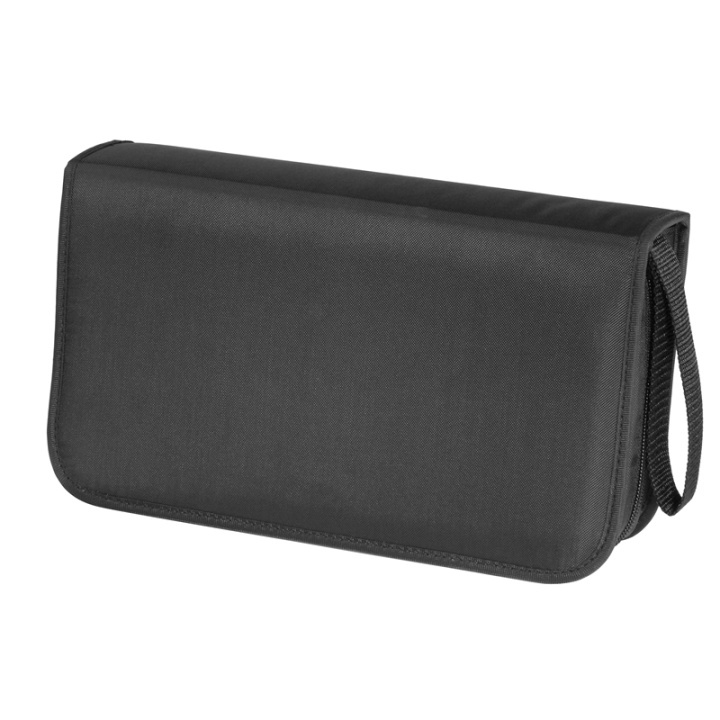 Hama CD-tas Nylon Zwart Voor 80 CD\'s in de groep HOME ELECTRONICS / Opslagmedia / CD/DVD/BD-schijven / Cd/dvd-opslag bij TP E-commerce Nordic AB (38-47291)