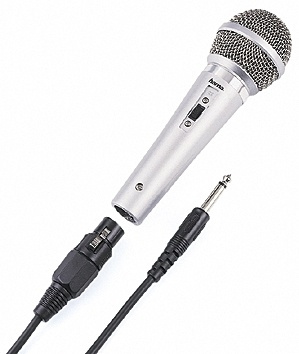 HAMA Mikrofon DM-40 Silver in de groep HOME ELECTRONICS / Audio & Beeld / Handmicrofoons bij TP E-commerce Nordic AB (38-47311)