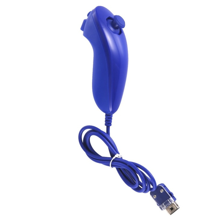 Nunchuk voor Wii en Wii U (donkerblauw) in de groep HOME ELECTRONICS / Spelconsoles en accessoires / Nintendo Wii bij TP E-commerce Nordic AB (38-4795)