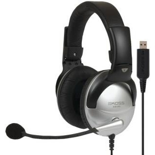 KOSS Headset SB45 USB On-Ear Silver/Svart in de groep COMPUTERS & RANDAPPARATUUR / GAMING / Koptelefoon bij TP E-commerce Nordic AB (38-48068)