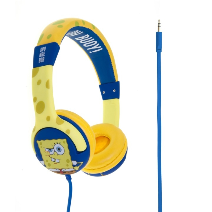 SPONGEBOB Headphones yellow in de groep HOME ELECTRONICS / Audio & Beeld / Koptelefoon & Accessoires / Koptelefoon bij TP E-commerce Nordic AB (38-48344)