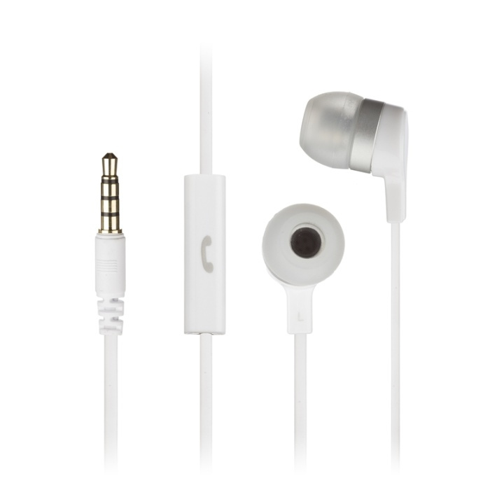 KITSOUND Headphone Mini White In-Ear Mic in de groep HOME ELECTRONICS / Audio & Beeld / Koptelefoon & Accessoires / Koptelefoon bij TP E-commerce Nordic AB (38-48397)
