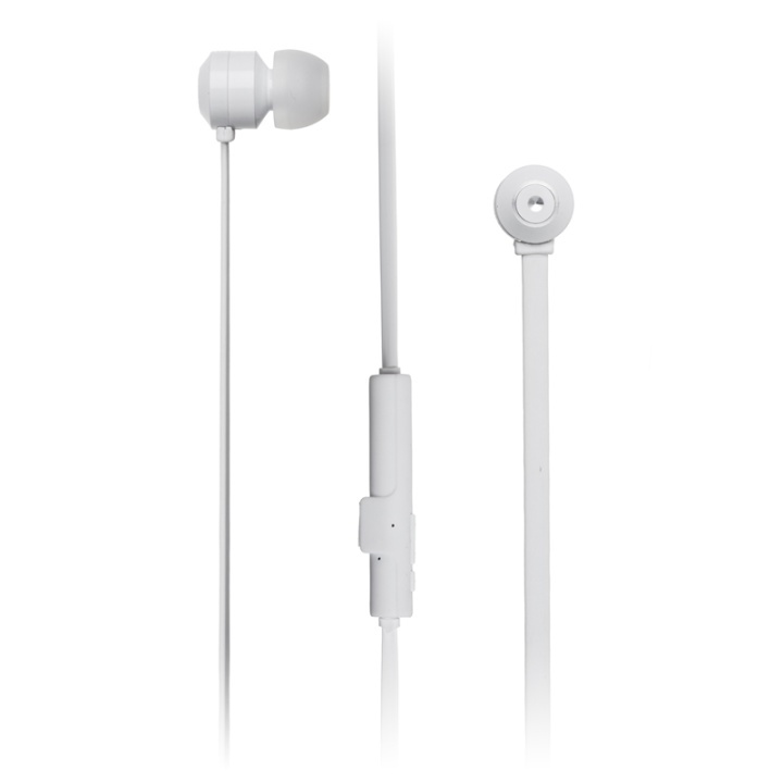 KITSOUND Earbud Ribbons White In-Ear Wireless Mic in de groep HOME ELECTRONICS / Audio & Beeld / Koptelefoon & Accessoires / Koptelefoon bij TP E-commerce Nordic AB (38-48475)