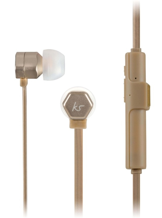 KITSOUND Headphone Hive Gold In-Ear Wireless Mic in de groep HOME ELECTRONICS / Audio & Beeld / Koptelefoon & Accessoires / Koptelefoon bij TP E-commerce Nordic AB (38-48534)