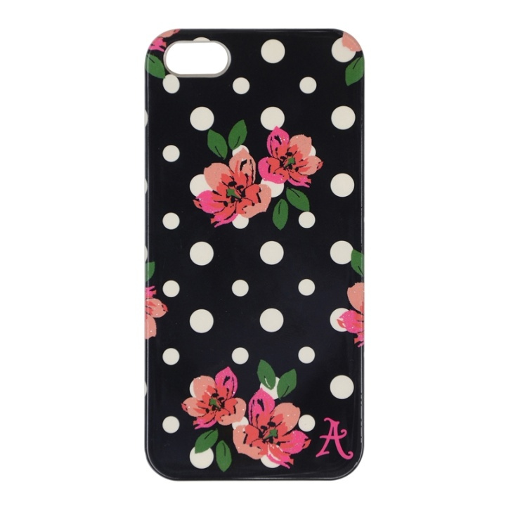 ACCESSORIZE Wallet iPhone 5/5s/SE Polka Svart in de groep SMARTPHONE & TABLETS / Mobielbescherming / Apple / iPhone 5/5S/SE / Hoesjes bij TP E-commerce Nordic AB (38-48875)