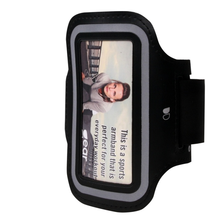 GEAR Sport ArmBand Universal S/M ex. iPhone 4/4s/5/5s/SE Black in de groep SMARTPHONE & TABLETS / Training, thuis & vrije tijd / Sportarmbanden bij TP E-commerce Nordic AB (38-48954)