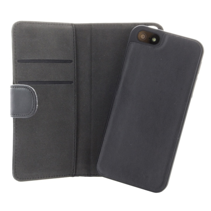 GEAR Wallet Black 2 Cardpockets Samsung Galaxy S7 Edge 2in1 Magnetcover in de groep SMARTPHONE & TABLETS / Mobielbescherming / Samsung bij TP E-commerce Nordic AB (38-49032)
