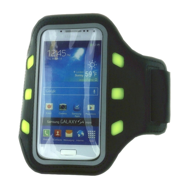 GEAR Sport ArmBand LED L Universal ex. iPhone5/5s/SE Black in de groep SMARTPHONE & TABLETS / Training, thuis & vrije tijd / Sportarmbanden bij TP E-commerce Nordic AB (38-49052)