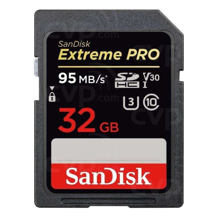 SANDISK SDHC Extreme Pro 32GB 95MB/s UHS-I V30 U3 C10 in de groep HOME ELECTRONICS / Opslagmedia / Geheugenkaarten / SD/SDHC/SDXC bij TP E-commerce Nordic AB (38-49315)