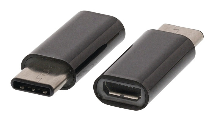 Valueline USB 2.0-Adapter USB-C Male - USB Micro-B Female Zwart in de groep SMARTPHONE & TABLETS / Opladers & Kabels / Adapters bij TP E-commerce Nordic AB (38-50155)