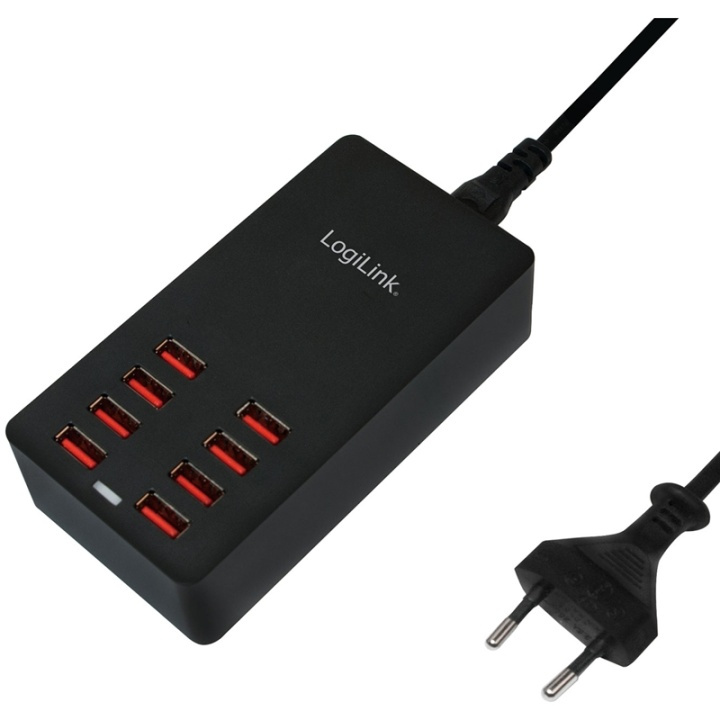 LogiLink USB-laddare 8 portar 8,8A in de groep SMARTPHONE & TABLETS / Opladers & Kabels / Wandoplader / Wandoplader USB bij TP E-commerce Nordic AB (38-50574)