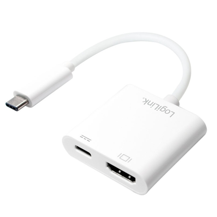 LogiLink USB-C -> HDMI + USB-C in de groep HOME ELECTRONICS / Kabels & Adapters / HDMI / Adapters bij TP E-commerce Nordic AB (38-50666)