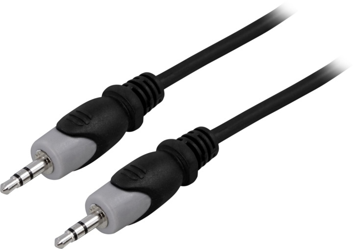 DELTACO Ljudkabel 3,5mm ha - ha, 0,5m in de groep HOME ELECTRONICS / Kabels & Adapters / Audio Analoog / 3.5 mm bij TP E-commerce Nordic AB (38-5171)