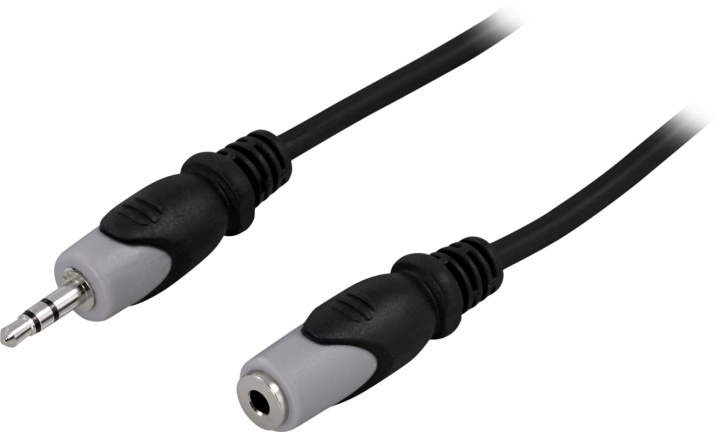 DELTACO Ljudkabel 3,5mm ha - ho, 0,5m in de groep HOME ELECTRONICS / Kabels & Adapters / Audio Analoog / 3.5 mm bij TP E-commerce Nordic AB (38-5183)