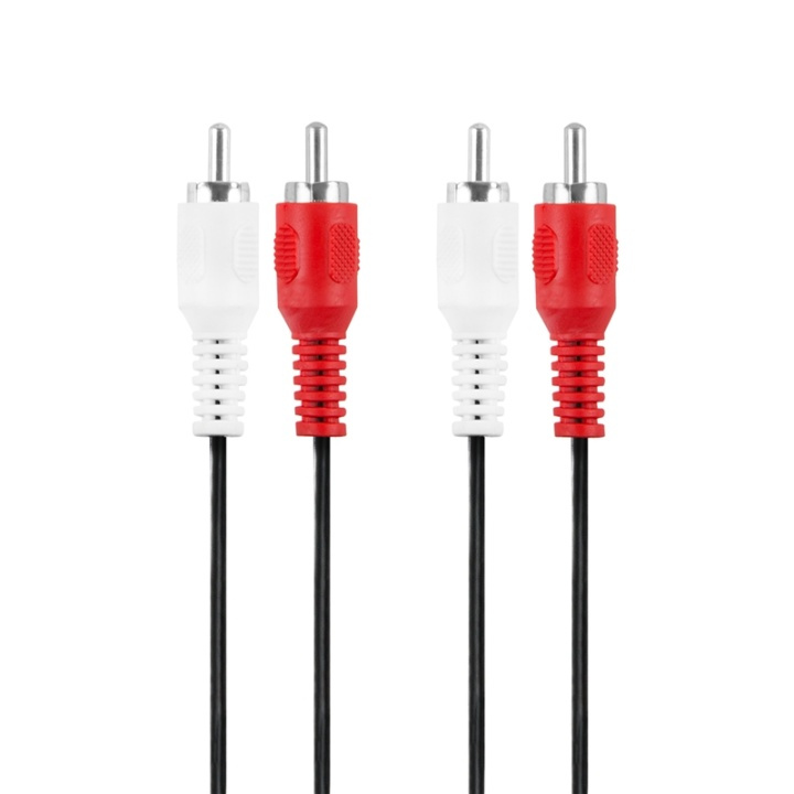 Champion 2 RCA - 2 RCA Hane-Hane 1.5m in de groep HOME ELECTRONICS / Kabels & Adapters / RCA / Kabels bij TP E-commerce Nordic AB (38-52277)