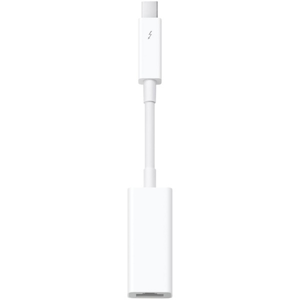 Apple Thunderbolt till Gigabit ethernet adapter, vit in de groep COMPUTERS & RANDAPPARATUUR / Computerkabels / Apple Thunderbolt bij TP E-commerce Nordic AB (38-52608)