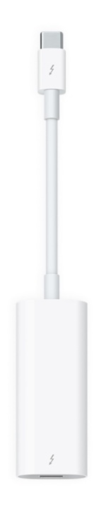 Apple Thunderbolt 3 to Thunderbolt 2 adapter, 1xUSB-C male, white in de groep COMPUTERS & RANDAPPARATUUR / Computerkabels / Apple Thunderbolt bij TP E-commerce Nordic AB (38-52645)