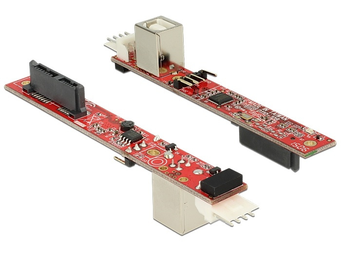 DeLOCK 62651 - Slim SATA 13-pin till USB 2.0 Typ B ho adapter in de groep COMPUTERS & RANDAPPARATUUR / Computeronderdelen / Harde schijven / Chassisventilatoren bij TP E-commerce Nordic AB (38-52969)