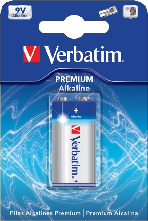 Verbatim batteri, 9V/6LR61, Alkaliskt, 1-pack in de groep HOME ELECTRONICS / Batterijen & Opladers / Batterijen / Knoopcel bij TP E-commerce Nordic AB (38-5301)
